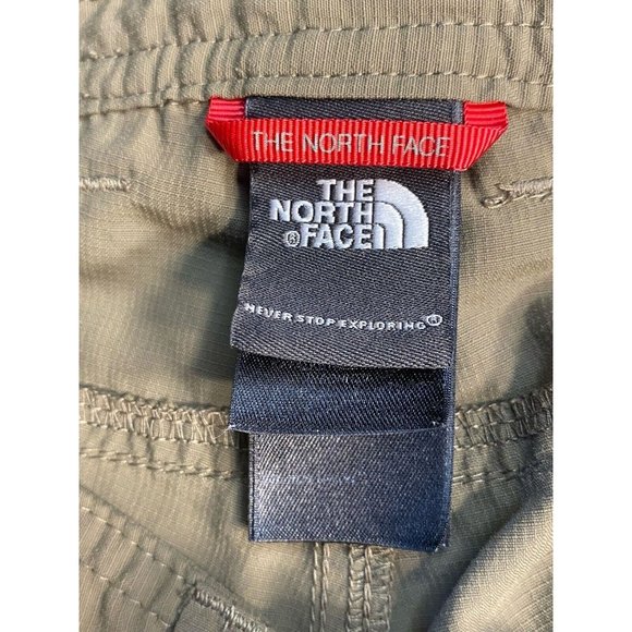 The North Face Nylon Womens Shorts Size 6 Olive Green Long Hiking - Picture 5 of 13